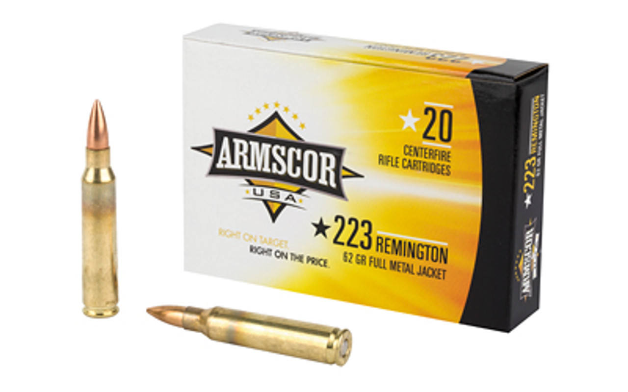 SCOR .223 Remington 62 Gr Full Metal Jacket (FMJ) Ammo