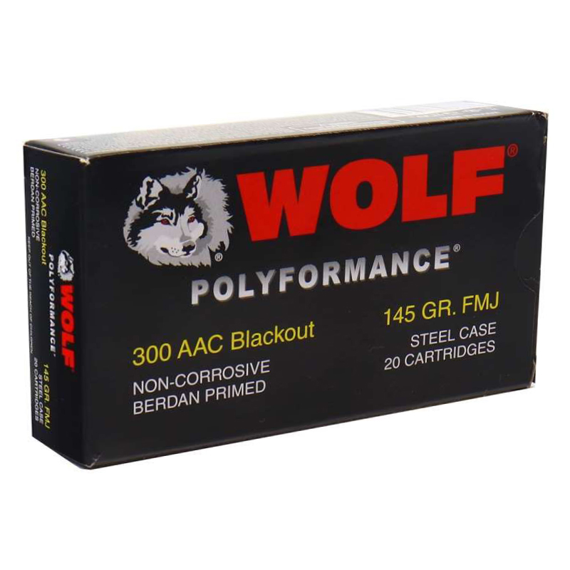 f Polyformance 300 AAC Blackout Ammunition 145 Grain Full Metal Jacket Ammo