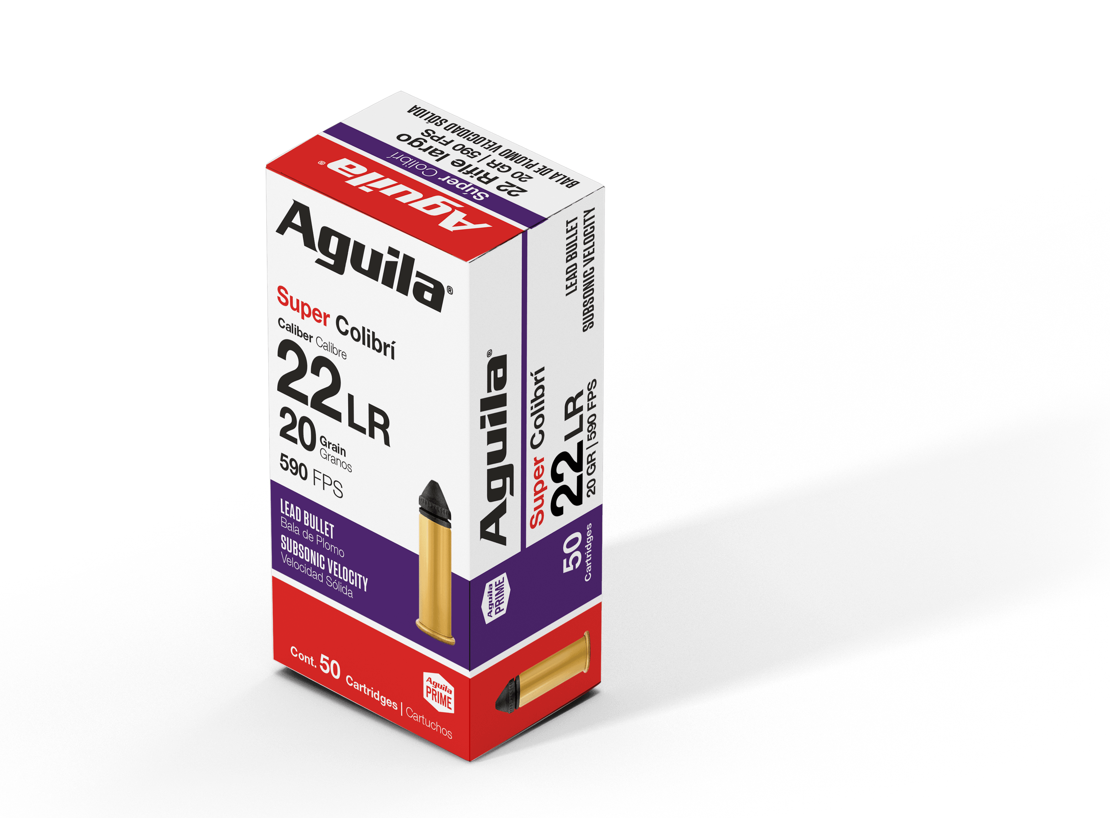 ila Ammunition Rimfire Colibri 22LR 20 Grain Powderless Lead Bullet 50 Round Box 1B220337 Ammo