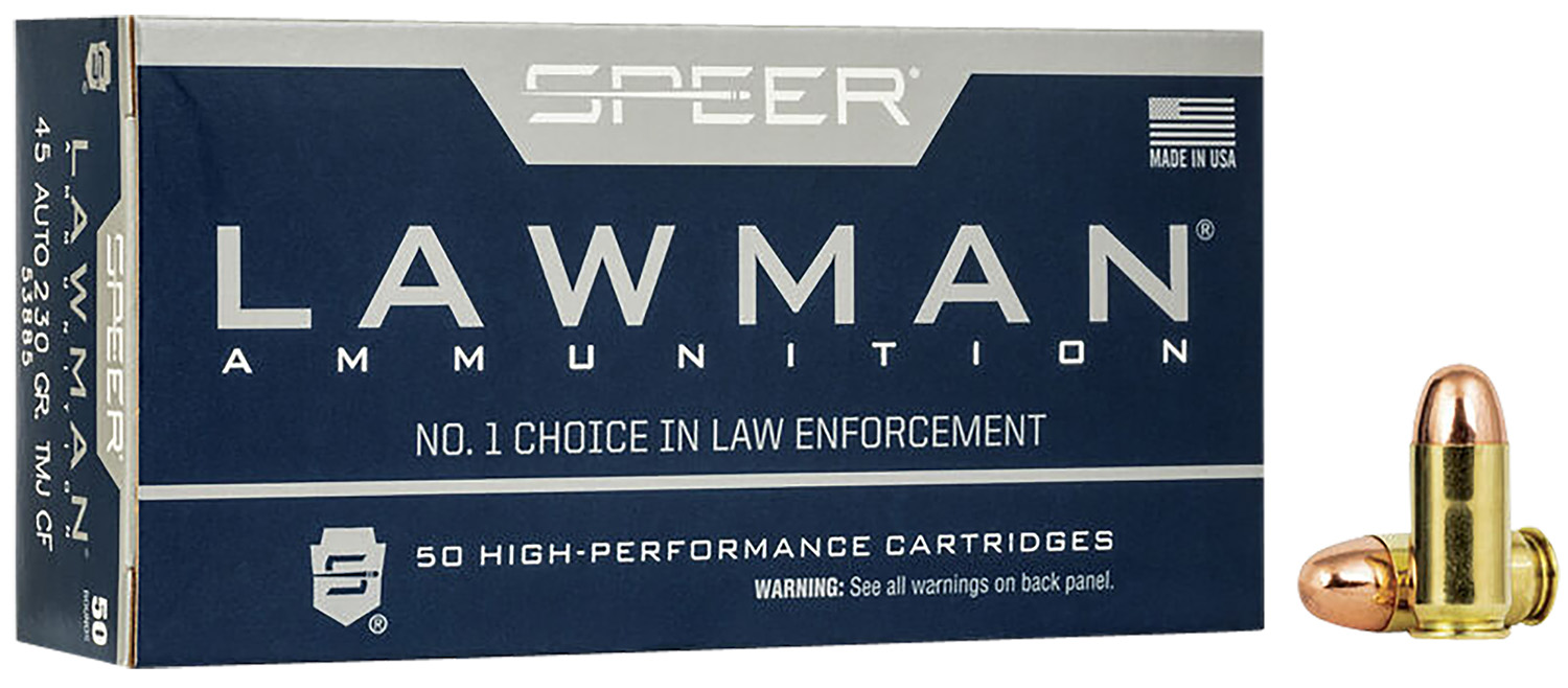 er Lawman Training Total Metal Jacket Round Nose 230 Grain .45 ACP/Auto 845 Fps Ammo