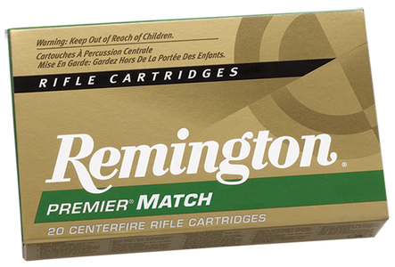 ington Premier Match Centerfire Rifle 223 Rem. 62 Gr. HP Match 20 Rd. Ammo